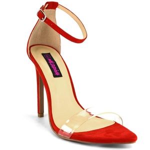 NWT Wild Diva Ankle Strap Stiletto Heel Sandal